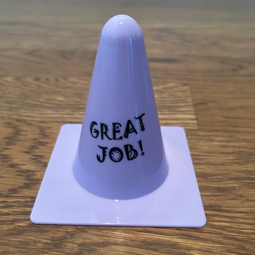 Set of 12 Cones-Teaching Tree Motivational Reward Cones “Great Job”-Purple